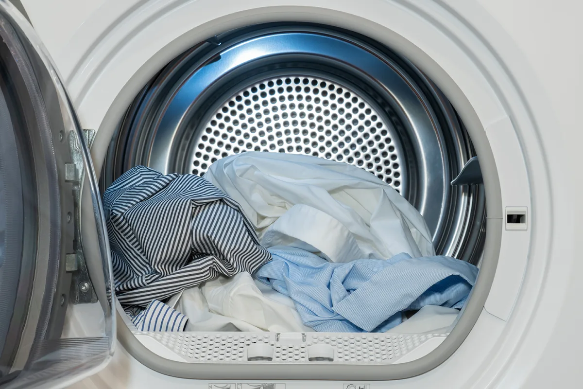 Image of clothes inside dryer