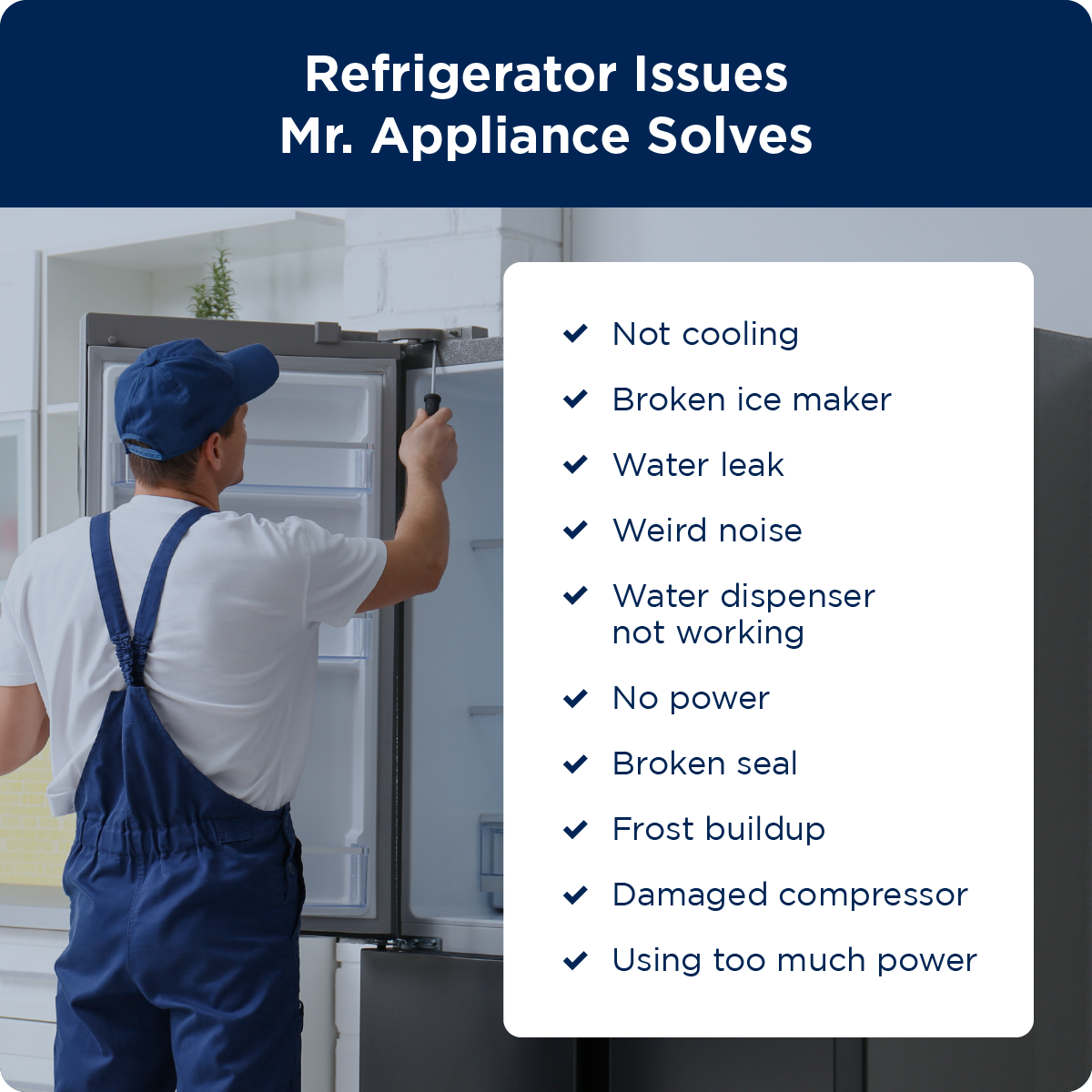 Common refrigerator problems solved by Mr. Appliance | refrigerator-issues-mr-appliance-solves
